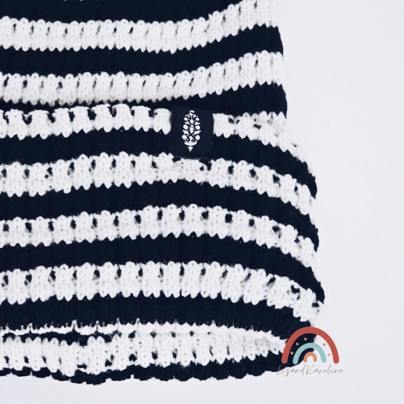 New! Free People Stripe It Up Cool Down Beanie - Picture 4 of 6